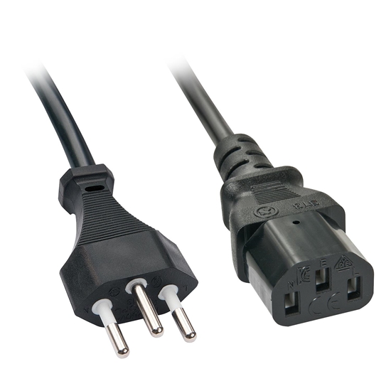 Picture of Lindy 30418 power cable Black 3 m C13 coupler