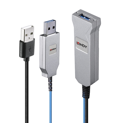 Attēls no Lindy 30m Fibre Optic USB 3.0 Cable