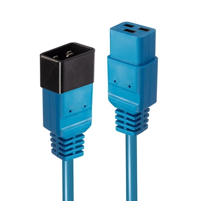 Attēls no Lindy 3m IEC C19 to C20 Extension, blue