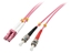 Picture of Lindy 46353 fibre optic cable 5 m LC ST OM4 Pink