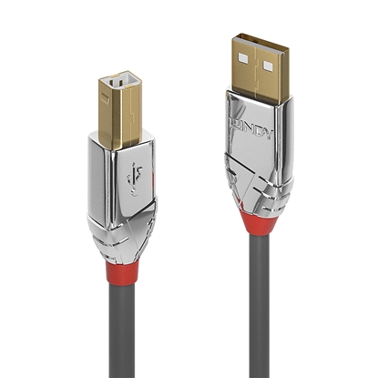Attēls no Lindy 5m USB 2.0 Type A to B Cable, Cromo Line