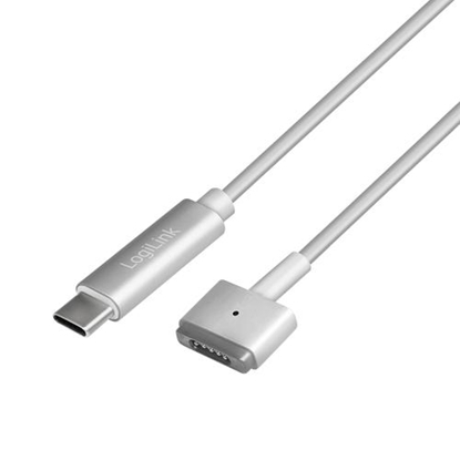 Attēls no Kabel USB LogiLink USB-C - MagSafe 2 1.8 m Srebrny (PA0226)