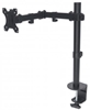 Picture of Manhattan TV & Monitor Mount, Desk, Full Motion, 1 screen, Screen Sizes: 10-27", Black, Clamp Assembly, VESA 75x75 to 100x100mm, Max 8kg, Lifetime Warranty