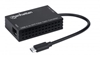 Picture of Manhattan USB-C to SFP Fibre Optic Converter, 5 Gbps (USB 3.2 Gen1 aka USB 3.0), Gigabit (1000 Mbps) Ethernet Optical Network Connection, Open SFP Slot, Equivalent to US1GC30SFP, SuperSpeed USB, Fiber, Black, Three Year Warranty