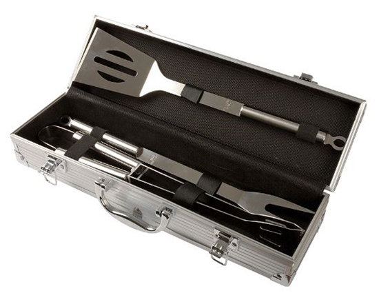 Изображение Master Grill & Party Zestaw akcesoriów do grillowania aluminiowe etui (MG111)