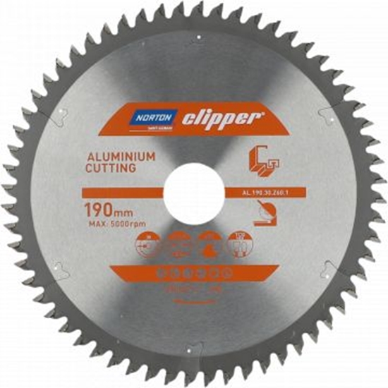 Изображение Norton Clipper Clipper pia tarczowa do aluminium 255mmx30mmx80z (70184608139)