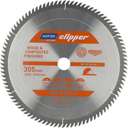 Изображение Norton Clipper NORTON PIA TARCZOWA 305mm x 30mm x 96z DREWNO I KOMPOZYTY ATB (3,2 / 2,2) N70184608125