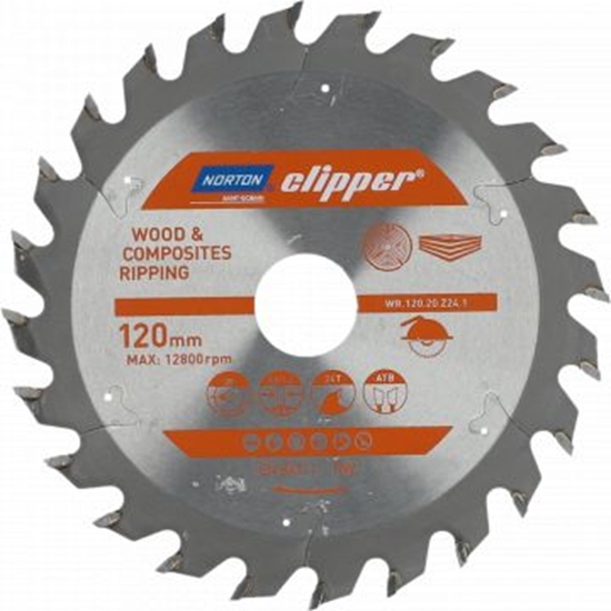 Изображение Norton Clipper NORTON PIA TARCZOWA 355mm x 30mm x 60z DREWNO I KOMPOZYTY ATB (3,2 / 2,4) N70184608126