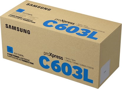 Изображение Samsung CLT-C603L High-Yield Cyan Original Toner Cartridge
