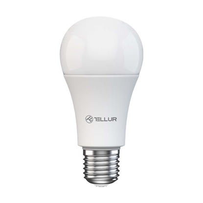 Attēls no Tellur Smart WiFi Bulb E27, 9W, white/warm/RGB, dimmer