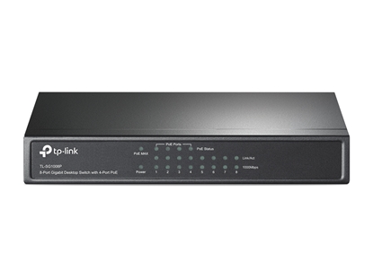 Picture of TP-Link TL-SG1008P network switch Unmanaged Gigabit Ethernet (10/100/1000) Power over Ethernet (PoE) Hazelnut