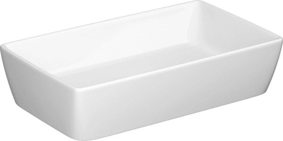 Picture of Umywalka Cersanit nablatowa City 60 protoktna z korkiem ceramicznym (K35-047-ECO)