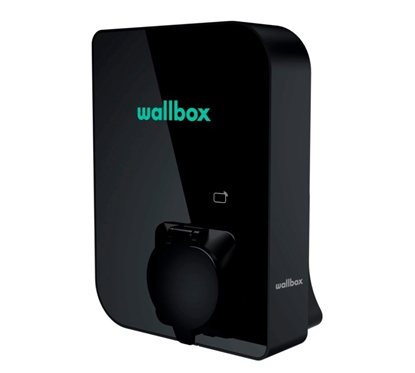 Picture of Wallbox Copper SB black 11kW, Type 2, socket OCCP