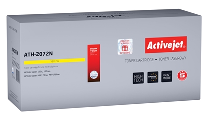 Attēls no Activejet ATH-2072N toner (replacement for HP 117A W2072A; 2072A Supreme; 700 pages; yellow)