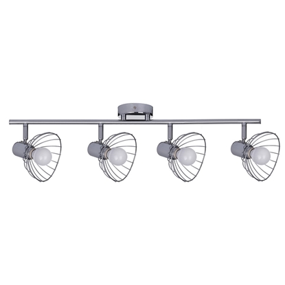 Attēls no Activejet GIZEL quadruple ceiling wall light strip chrome E14 wall lamp for living room