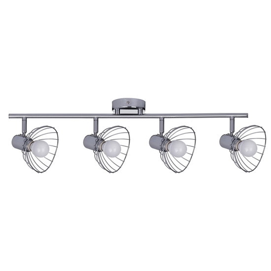 Изображение Activejet GIZEL quadruple ceiling wall light strip chrome E14 wall lamp for living room