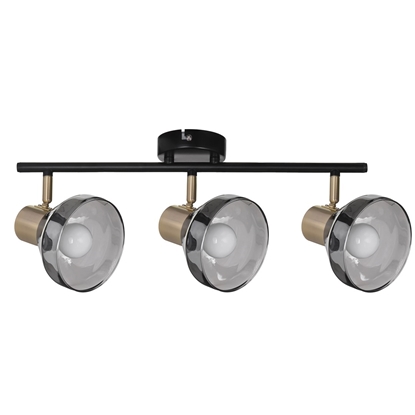 Picture of Activejet LISA triple spotlight black-gold ceiling wall lamp E14 wall lamp for living room