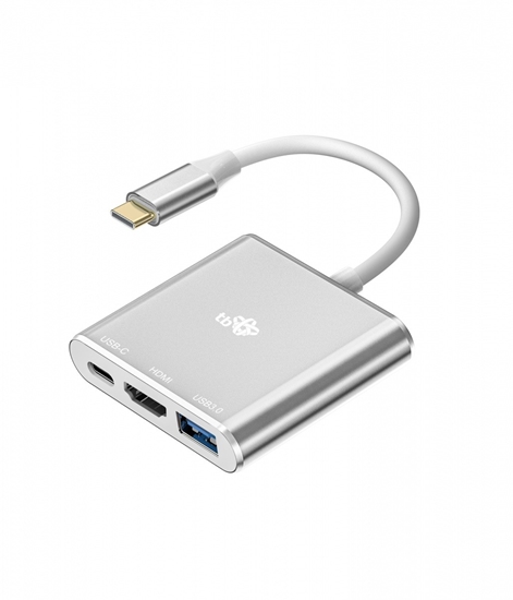 Picture of Adapter HUB USB C 3w1 - HDMI, USB, PD srebrny