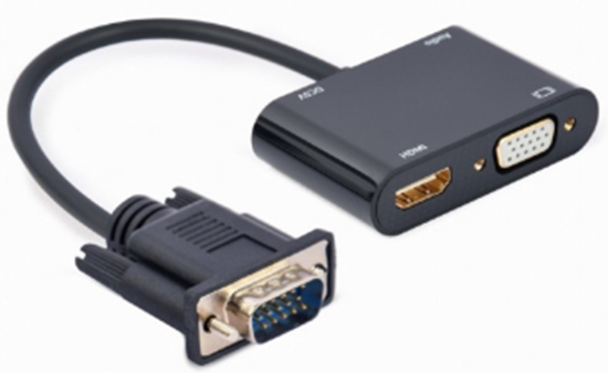 Picture of Adapteris Gembird VGA Male - HDMI Female 0.15m Black
