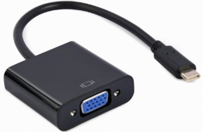 Picture of Adapteris USB Type-C Male - VGA Female 15 cm Black