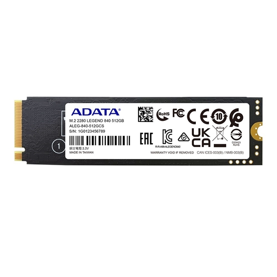 Picture of ADATA LEGEND 840 M.2 512 GB PCI Express 4.0 3D NAND NVMe