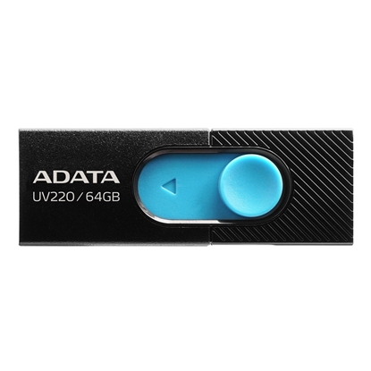 Attēls no ADATA UV220 USB flash drive 64 GB USB Type-A 2.0 Black, Blue
