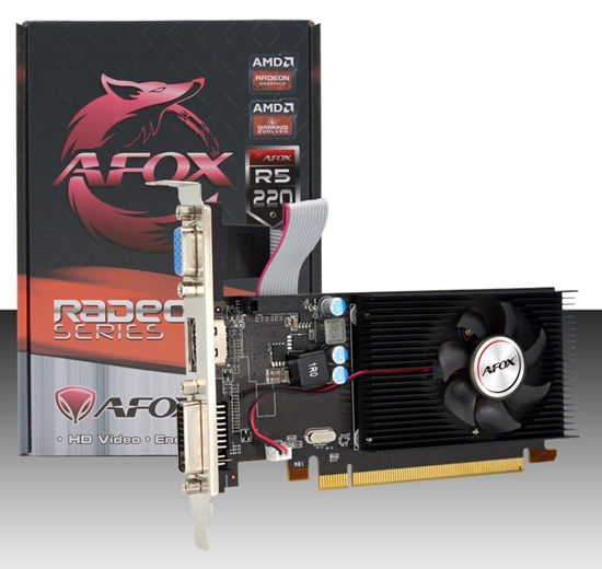 Изображение AFOX Radeon R5 220 1GB DDR3 LP AFR5220-1024D3L5