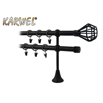 Picture of Aizkaru stanga dub. Victoria Azuro melna, 2.0 m