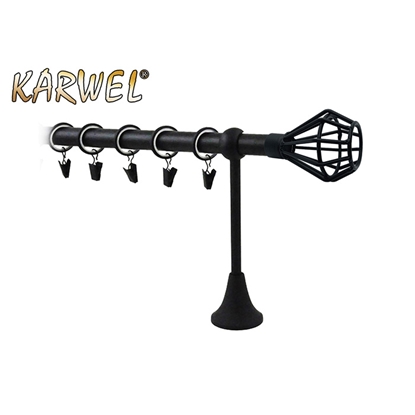 Attēls no Aizkaru stanga Victoria Azuro melna, 2.4 m