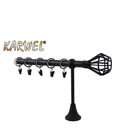 Attēls no Aizkaru stanga Victoria Azuro melna, 3.0 m