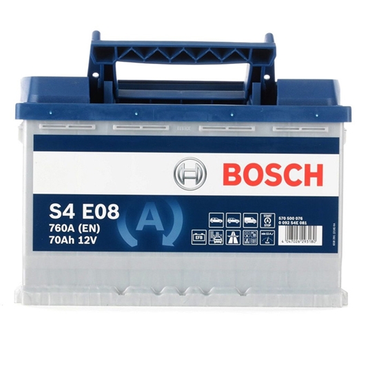 Изображение Akumulators Bosch S4 E08 70Ah 760A Start Stop EFB