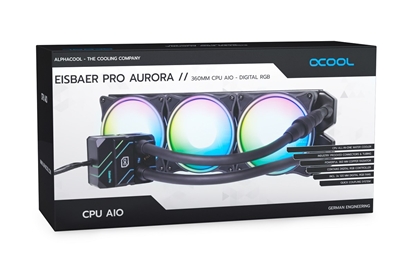 Attēls no Alphacool Eisbaer Pro Aurora 360 Processor All-in-one liquid cooler 12 cm Black, White 1 pc(s)