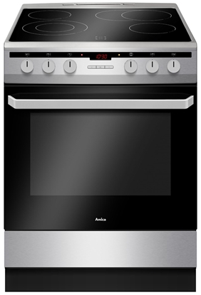 Picture of Amica 618CE3.434HTaKDQ(Xx) Freestanding cooker Ceramic Stainless steel A-20%