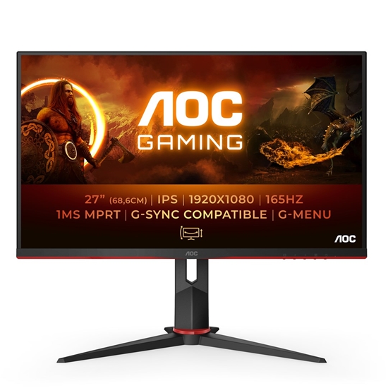 Изображение AOC 27G2SPU/BK computer monitor 68.6 cm (27") 1920 x 1080 pixels Full HD Black, Red