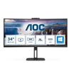 Изображение AOC V5 CU34V5CW LED display 86.4 cm (34") 3440 x 1440 pixels Wide Quad HD Black