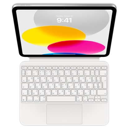 Attēls no Apple | Magic Keyboard Folio for iPad (10th generation) | White | Compact Keyboard | Wireless | RU