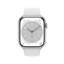 Picture of Apple Watch 8 GPS 45mm Sport Band, silver/white (MP6N3EL/A)