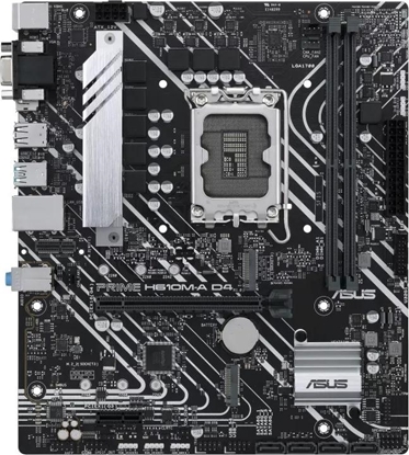 Attēls no ASUS PRIME H610M-A D4-CSM Intel H610 LGA 1700 micro ATX