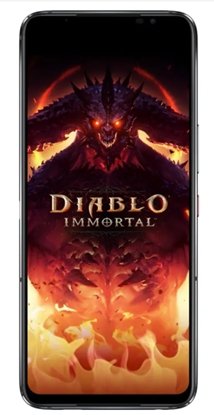 Attēls no ASUS ROG Phone 6 Diablo Immortal Edition 17.2 cm (6.78") Dual SIM Android 12 5G USB Type-C 16 GB 512 GB 6000 mAh Black, Red