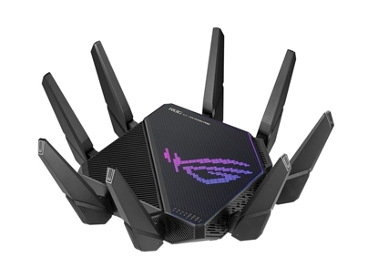 Attēls no ASUS ROG Rapture GT-AX11000 Pro wireless router Gigabit Ethernet Tri-band (2.4 GHz / 5 GHz / 5 GHz) Black