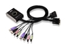 Изображение ATEN 2-Port USB DVI/Audio Cable KVM Switch with Remote Port Selector