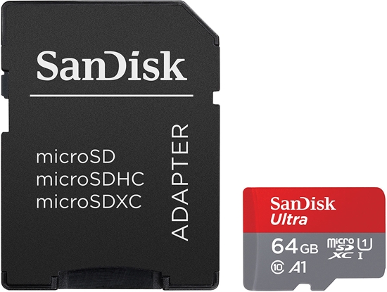 Изображение Atmiņas karte SanDisk Ultra microSD 64GB + SD Adapter