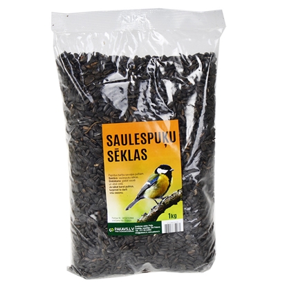 Изображение Barība putniem Saulespuķes Pakavs.lv melnas 1kg