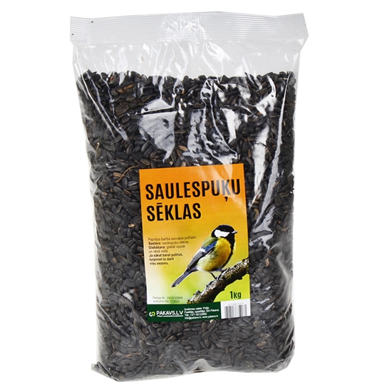 Изображение Barība putniem Saulespuķes Pakavs.lv melnas 1kg