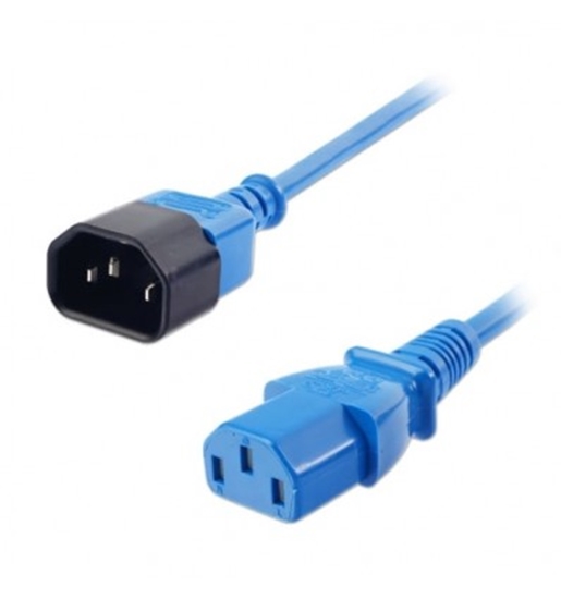 Изображение Barošanas kabelis IEC C14 - C13, zils, 1.0m, Lindy