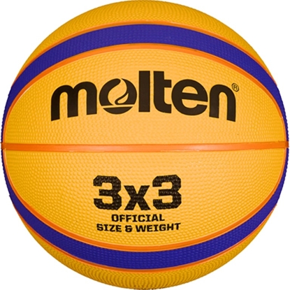 Picture of Basketbola bumbas MOLTEN B33T2000 FIBA 3x3 gumijas 6.izm