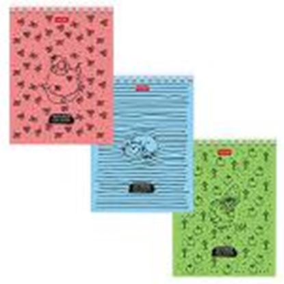 Picture of Bloknots A6/40 lapas rūtiņu ar spirāli COOL Animals