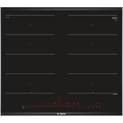 Attēls no Bosch PXX675DC1E hob Black, Stainless steel Built-in Zone induction hob 4 zone(s)