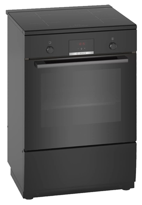 Picture of Bosch Serie 4 HLN39A060U cooker Freestanding cooker Zone induction hob Black A