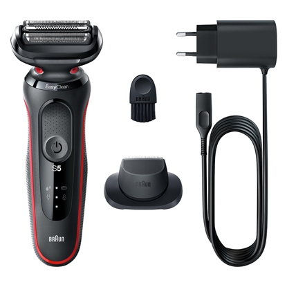 Attēls no Braun Series 5 51-R1200S men's shaver Foil shaver Trimmer Black, Red